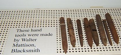 Set of Point Chisels Made by Walter Mattison